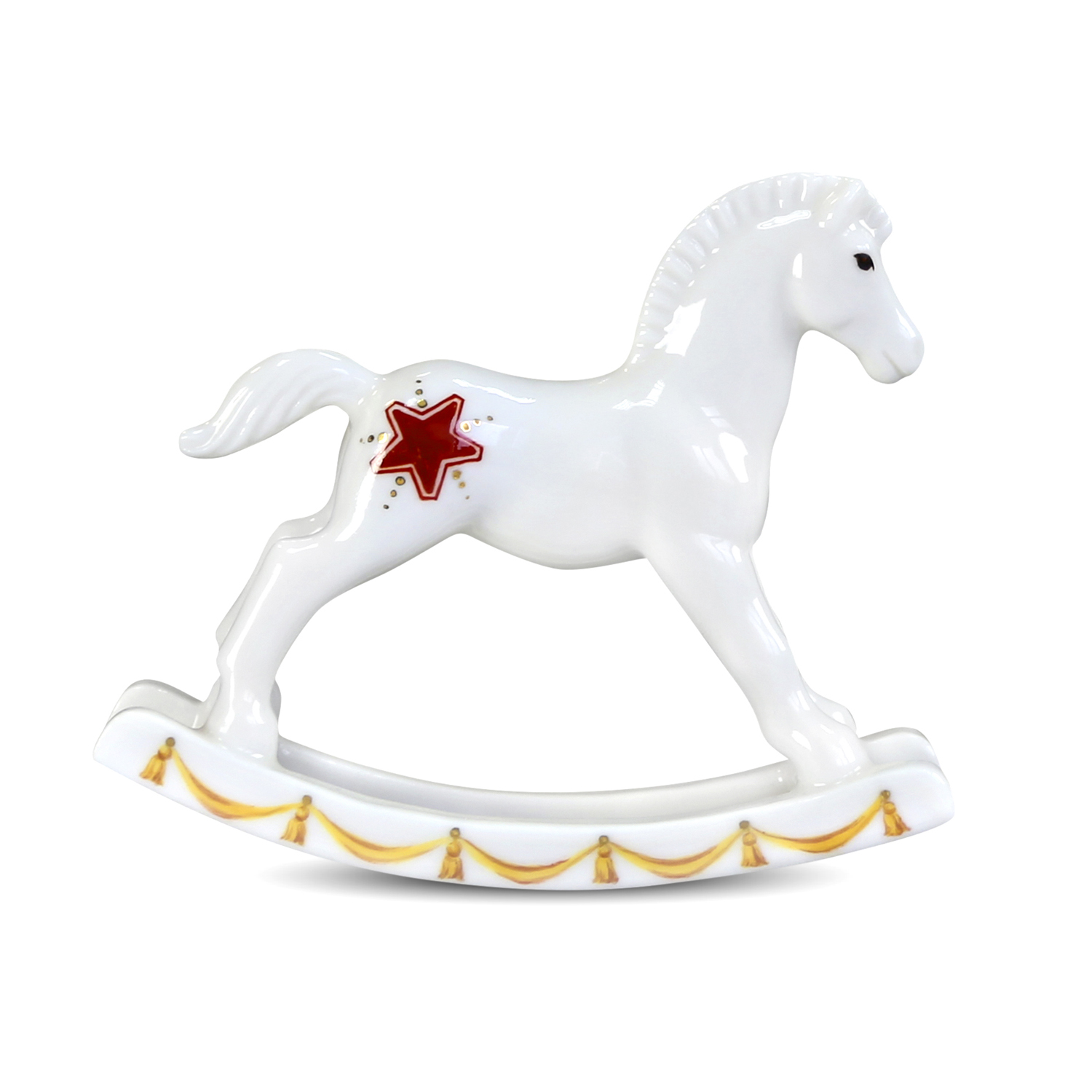 Скульптура фарфоровая Rupor "Лошадка-качалка" (Звезда)