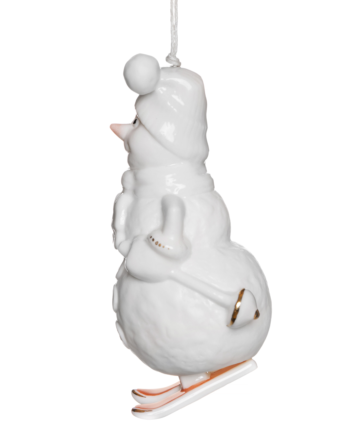 Елочное украшение фарфоровое Rupor "Снеговик" (Подвесной)