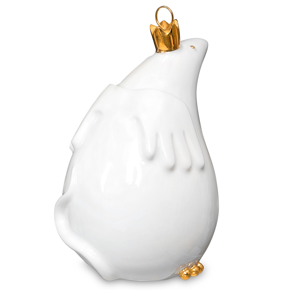 Ёлочное украшение "Мышиный Король" (золото), коллекция "Щелкунчик"
