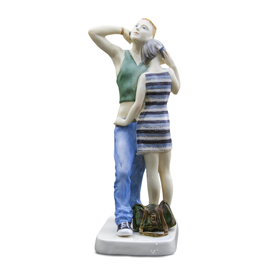 Скульптура фарфоровая Rupor "Телефонный разговор"