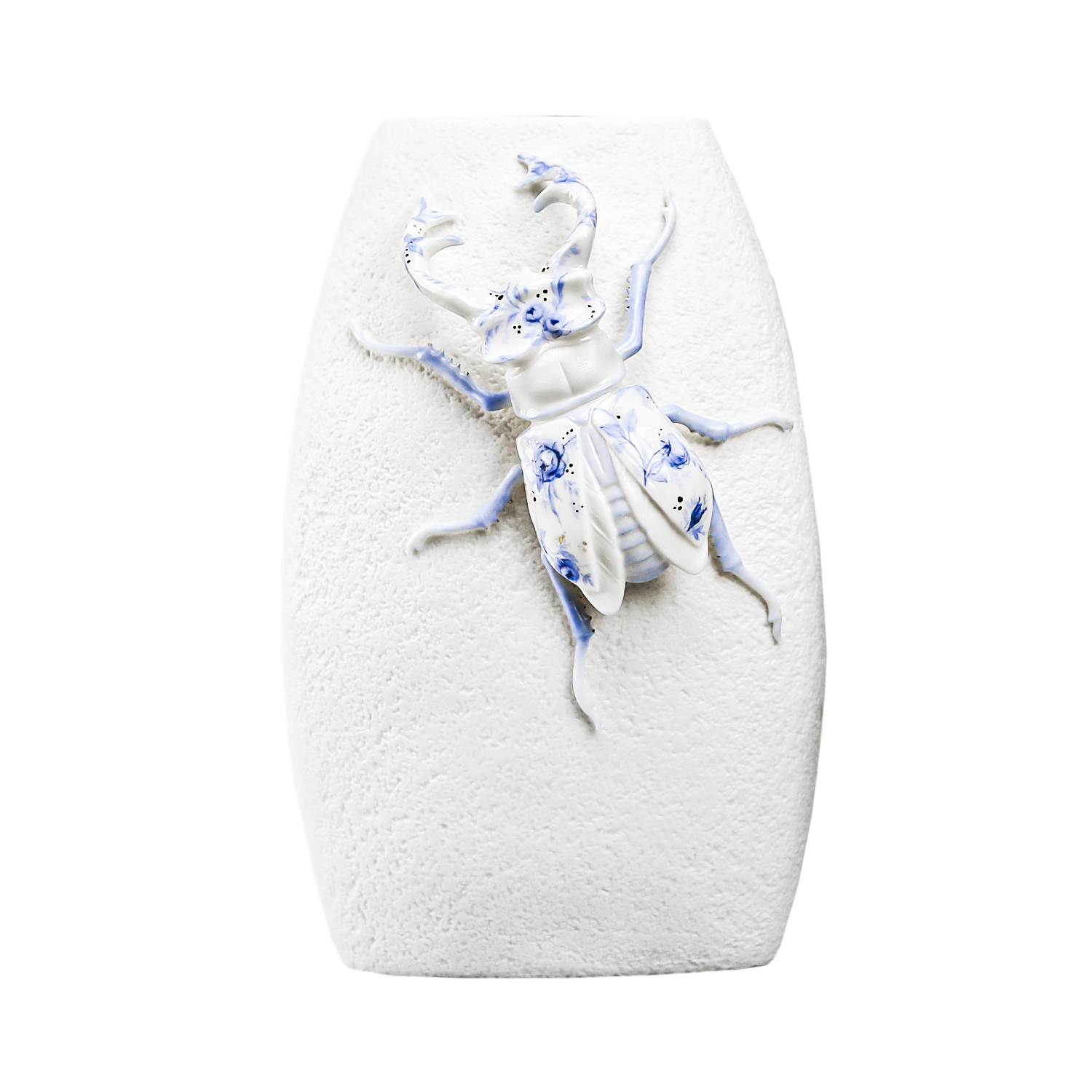 Ваза "Жук" Синие цветы