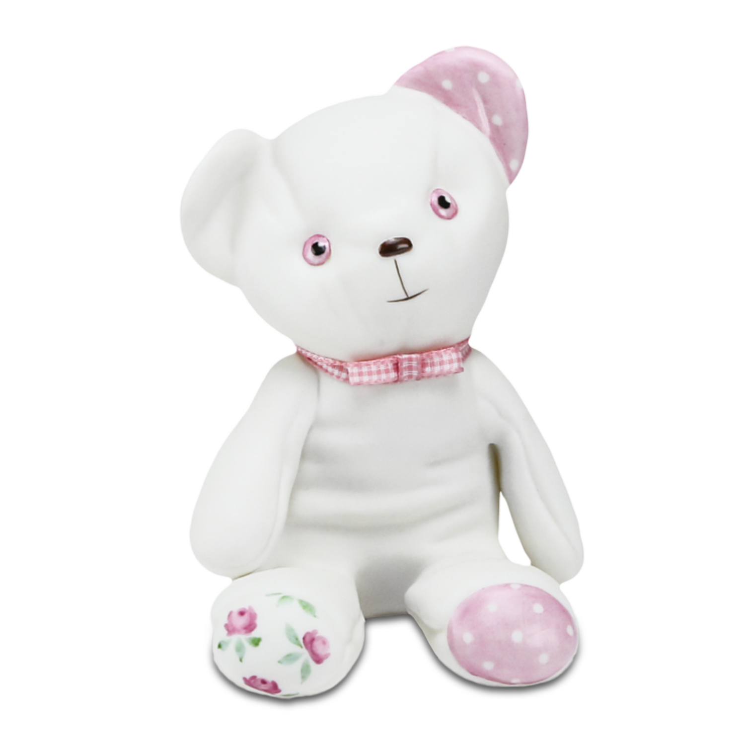 Статуэтка "Медвежонок 1976 год" - голубые глаза (Премиум, Розовый)