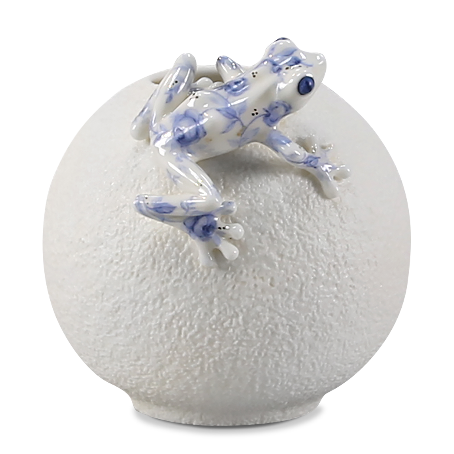 Ваза "Лягушка" голубая