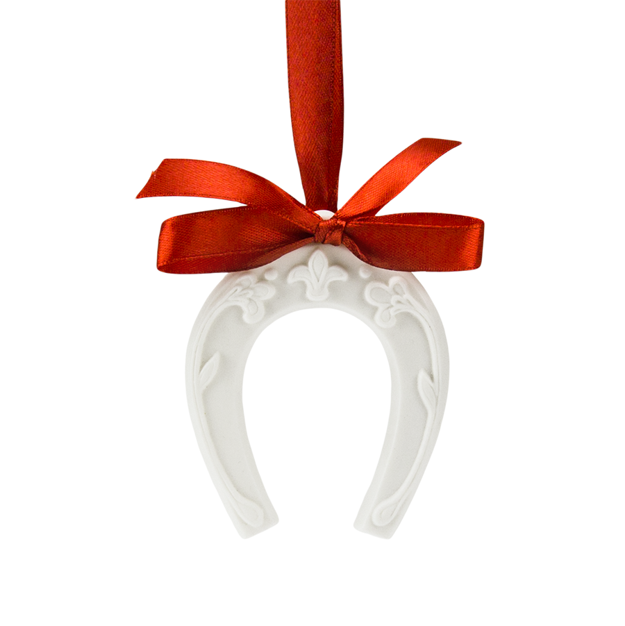 Ёлочное украшение "Подкова" резная