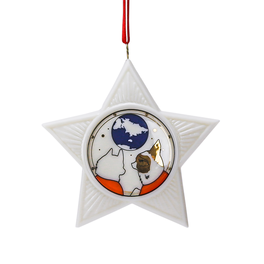 Елочное украшение "Звезда" ("Белка и Стрелка")