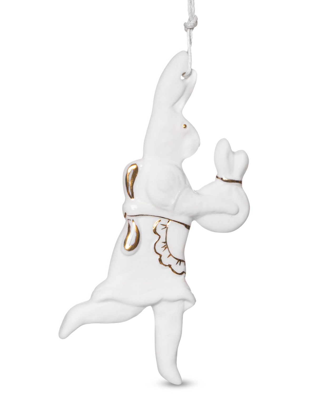 Подвеска "Крольчиха-хозяюшка", бисквит (Золото)