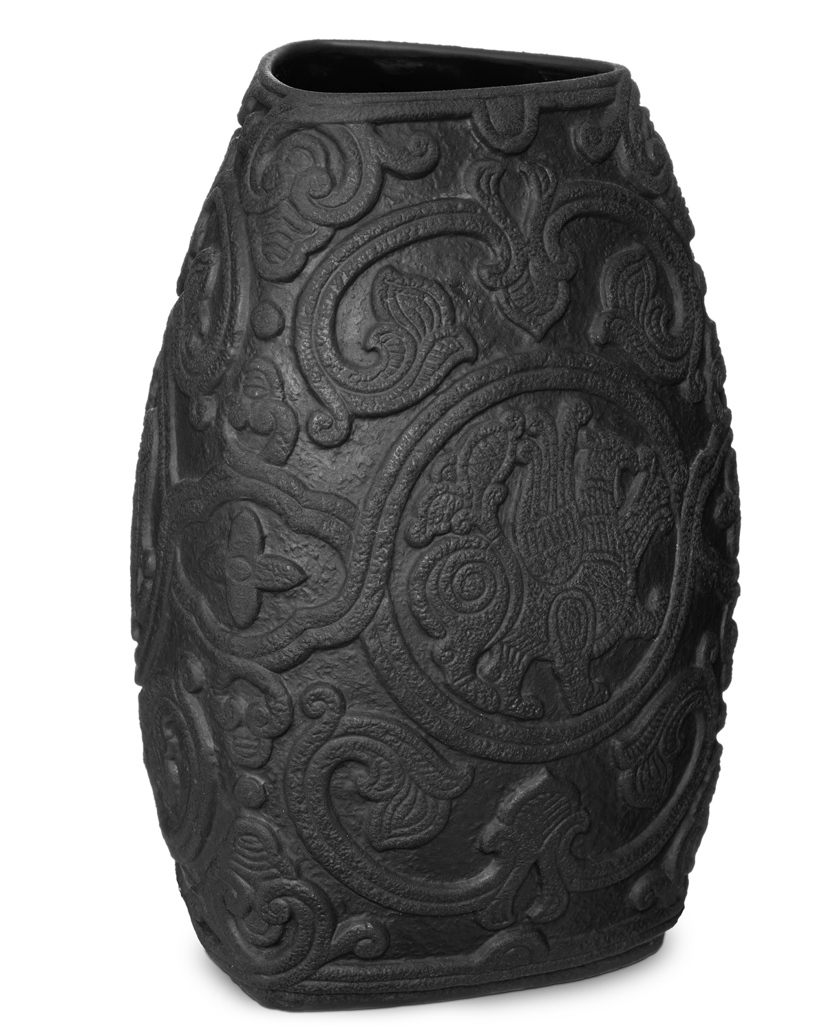 Ваза "Лев" Черный