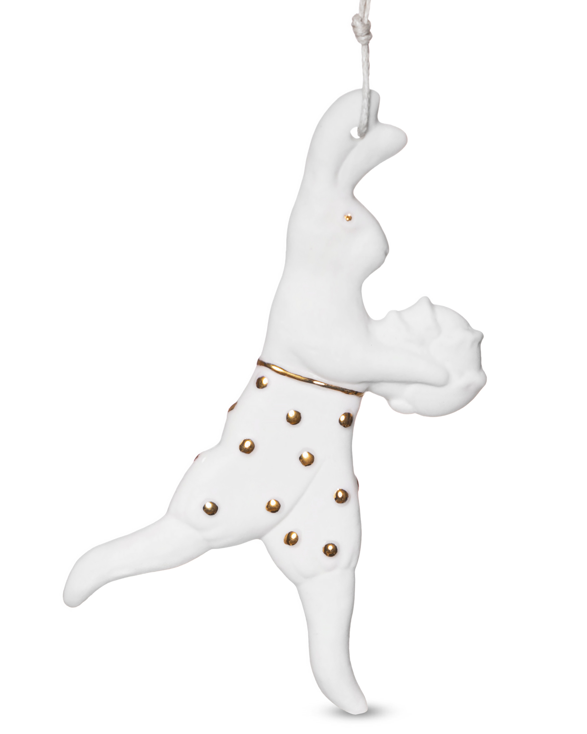 Подвеска "Кролик с капустой", золото