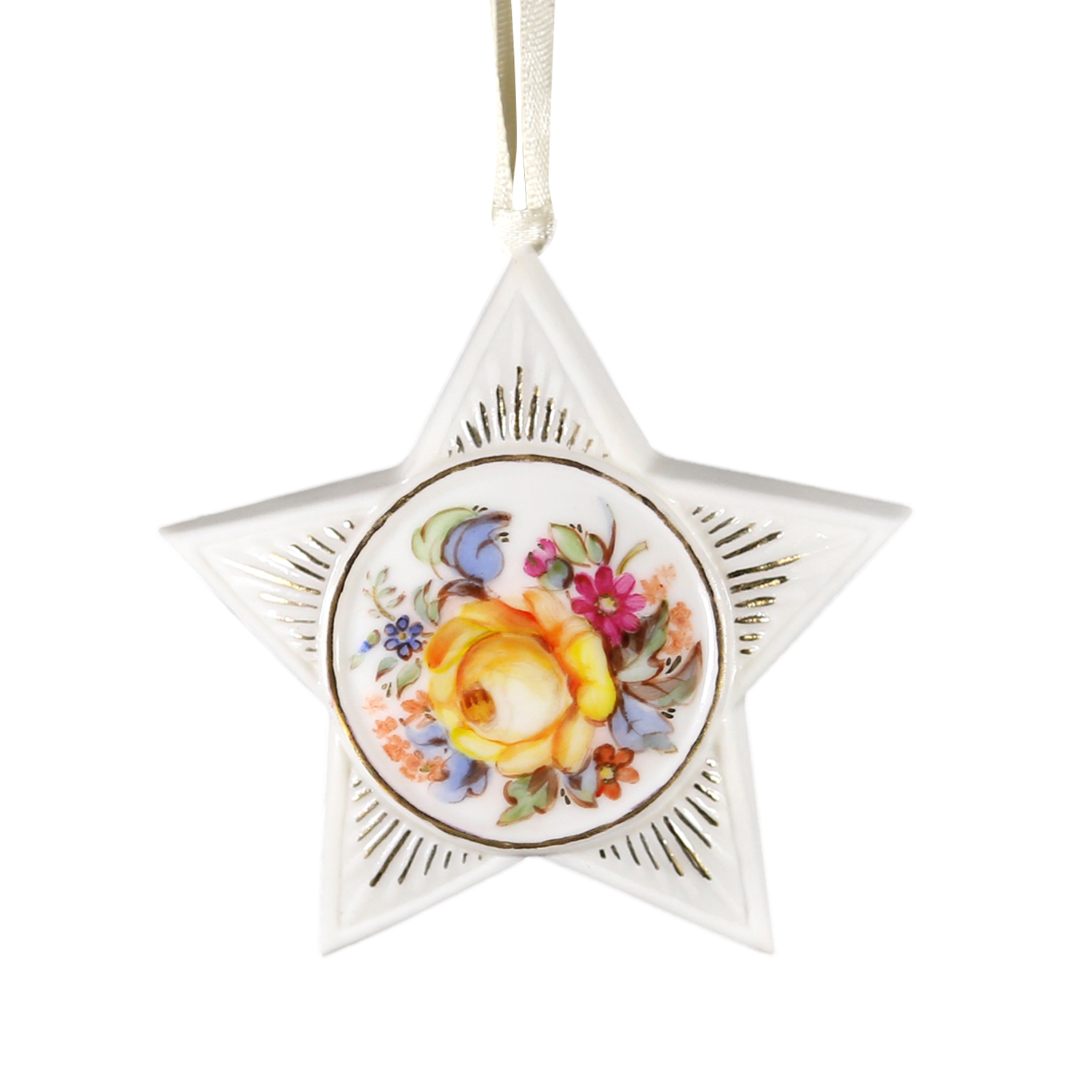 Елочное украшение "Звезда" (Роза №1)