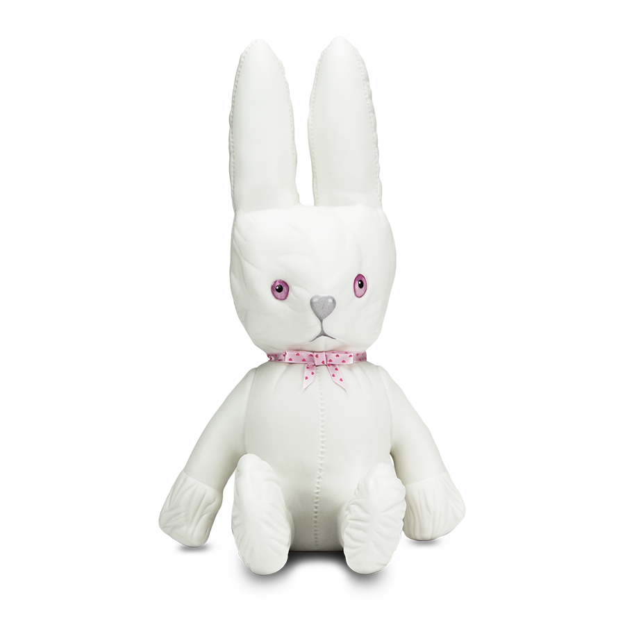 Скульптура "Заяц 1966 год" - голубые глаза (Розовый)